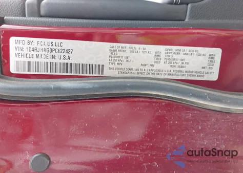 2023 Jeep Grand Cherokee Laredo 4X4 from USA, damaged, VIN 1C4RJHAG0PC622427